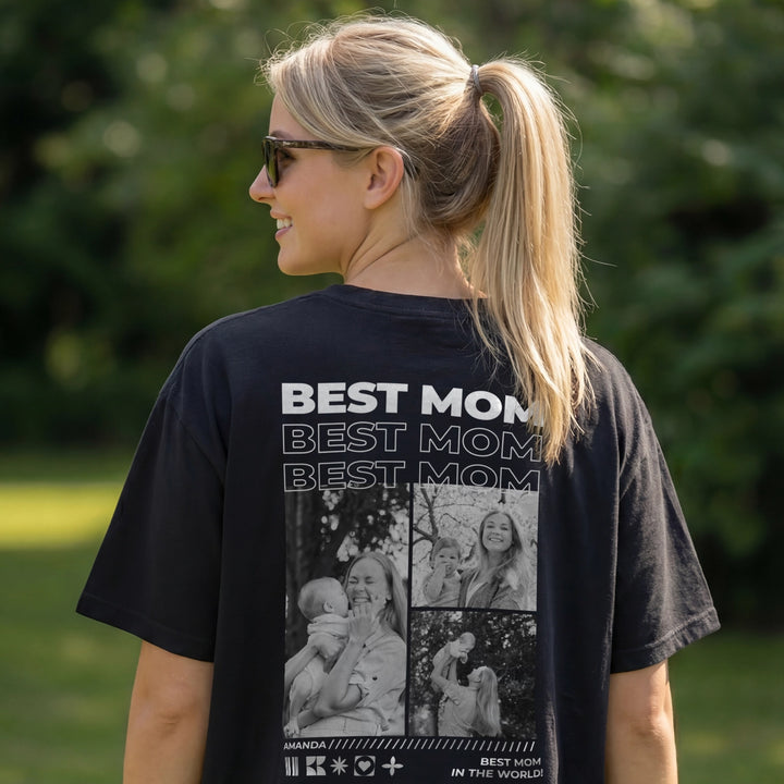 Personalized T-Shirt with Photos "Mom"