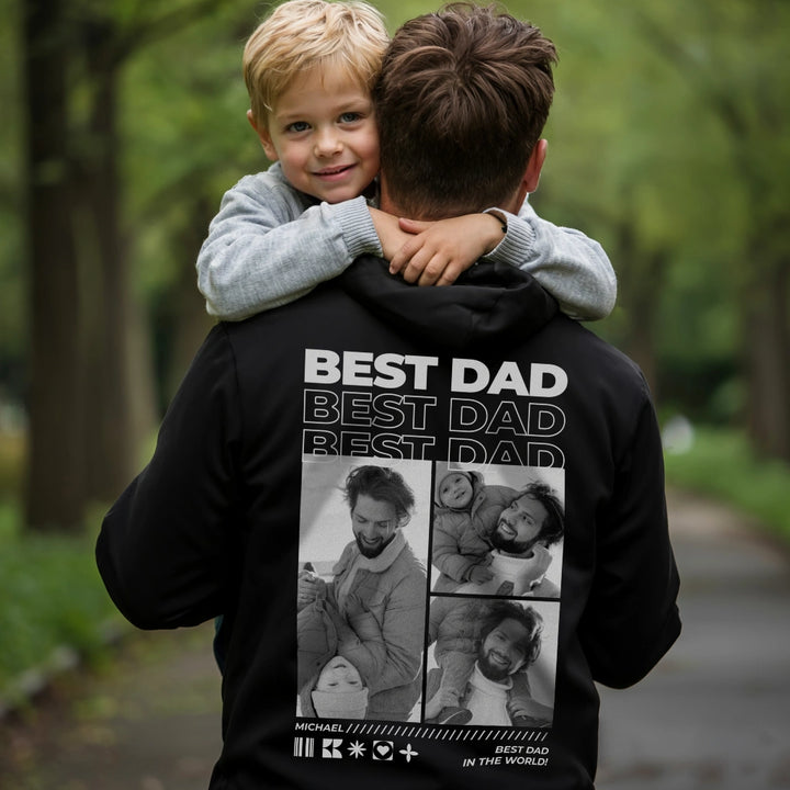Personalized Hoodie with Photos "Dad"