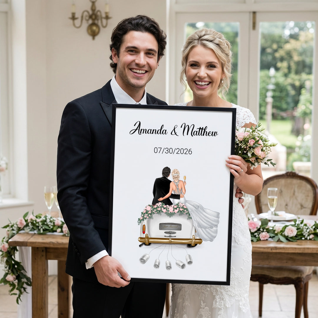 Personalized Poster "Just Married"