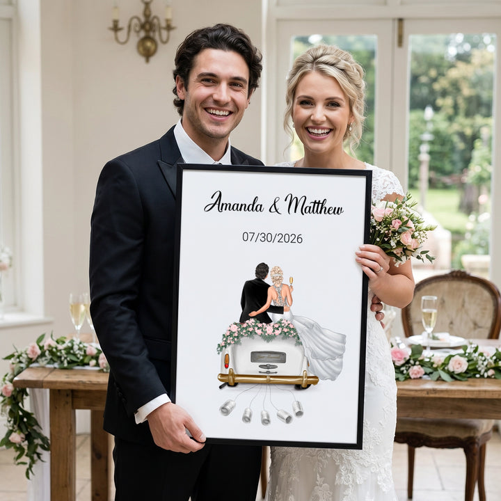 Personalized Poster "Just Married"