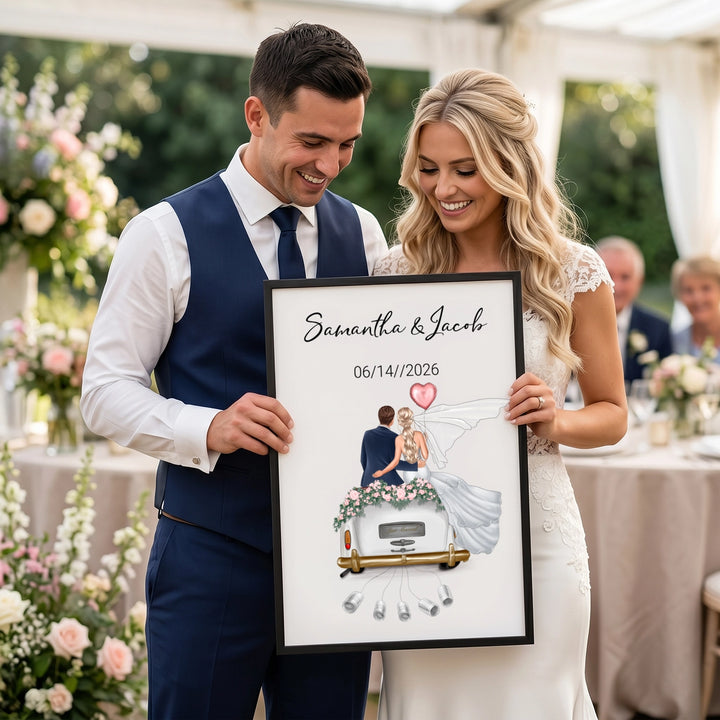 Personalized Poster "Just Married"
