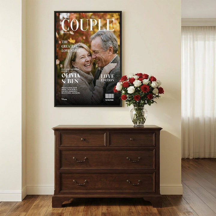 Personalized Canvas "Couple Magazine"