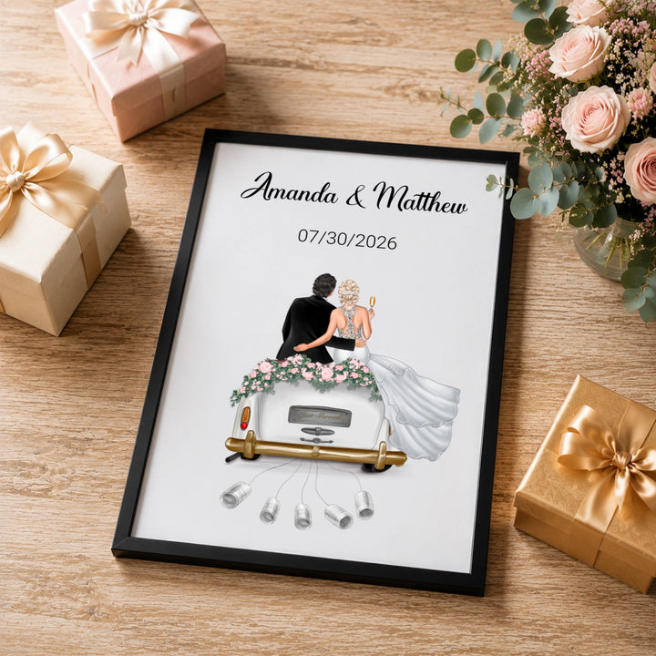 Personalized Poster "Just Married"