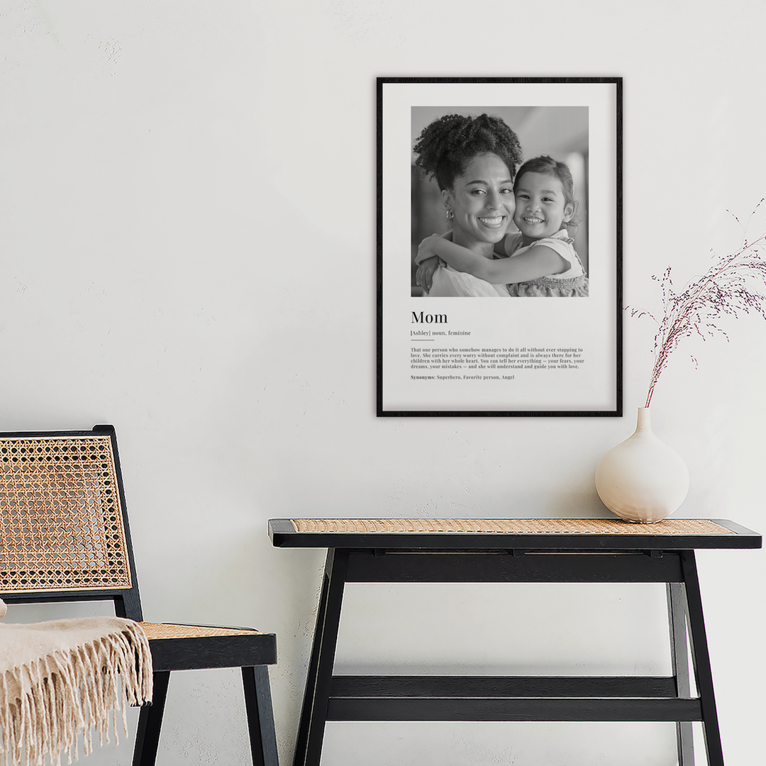 Personalized Photo Poster "Mom Definition"