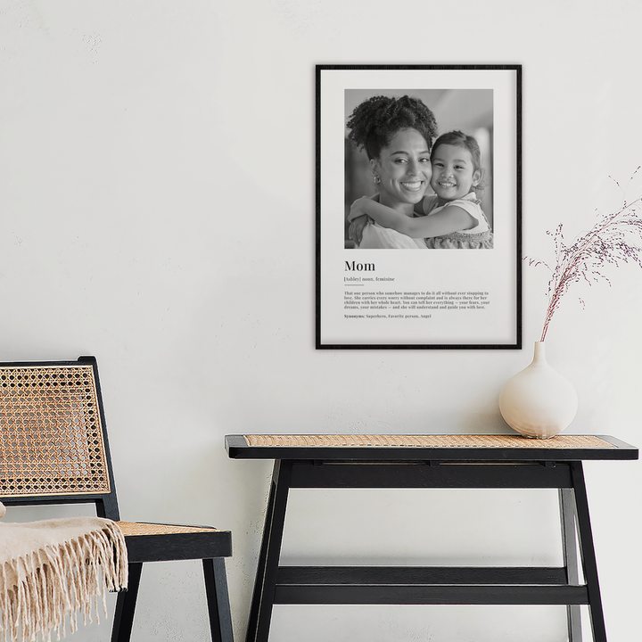 Personalized Photo Poster "Mom Definition"