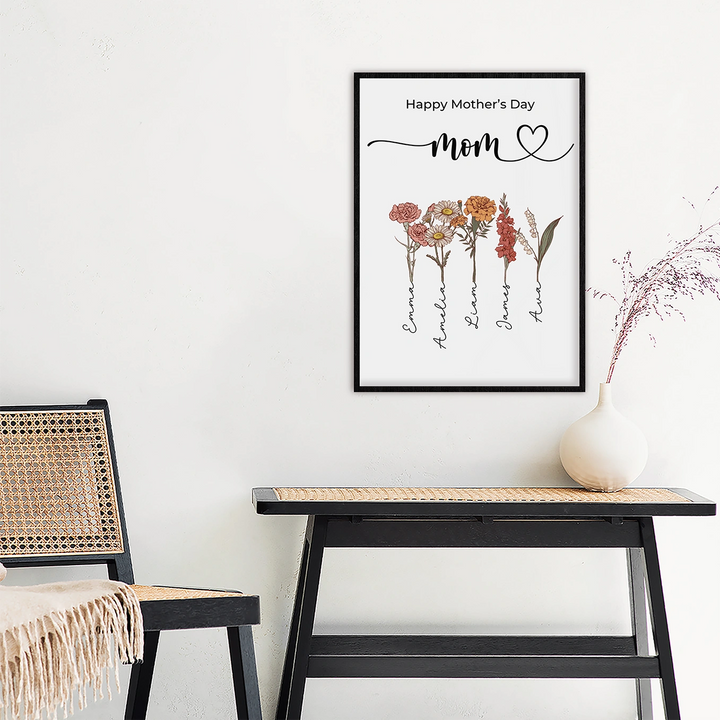 Personalized Poster "Flowers for Mom"