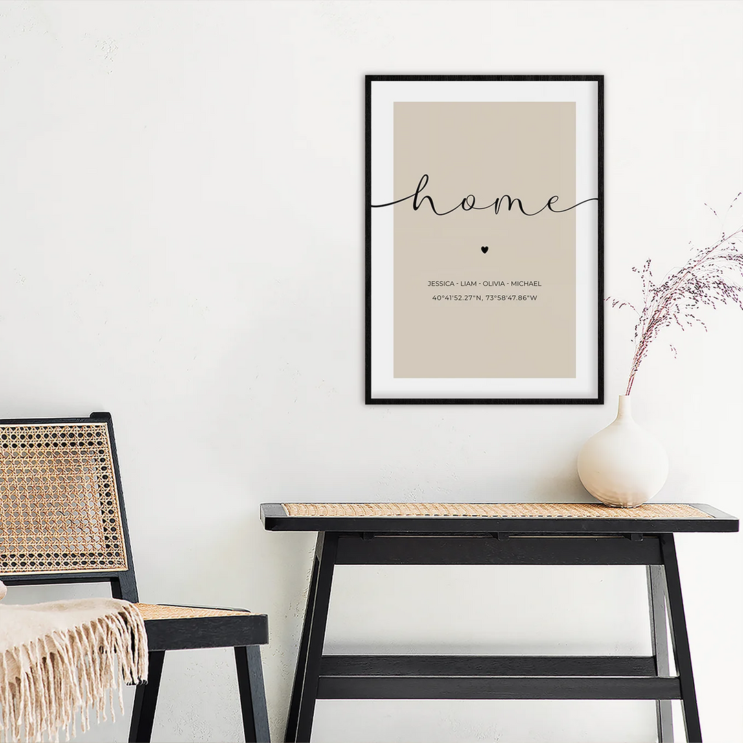 Personalized Poster "Your Home"