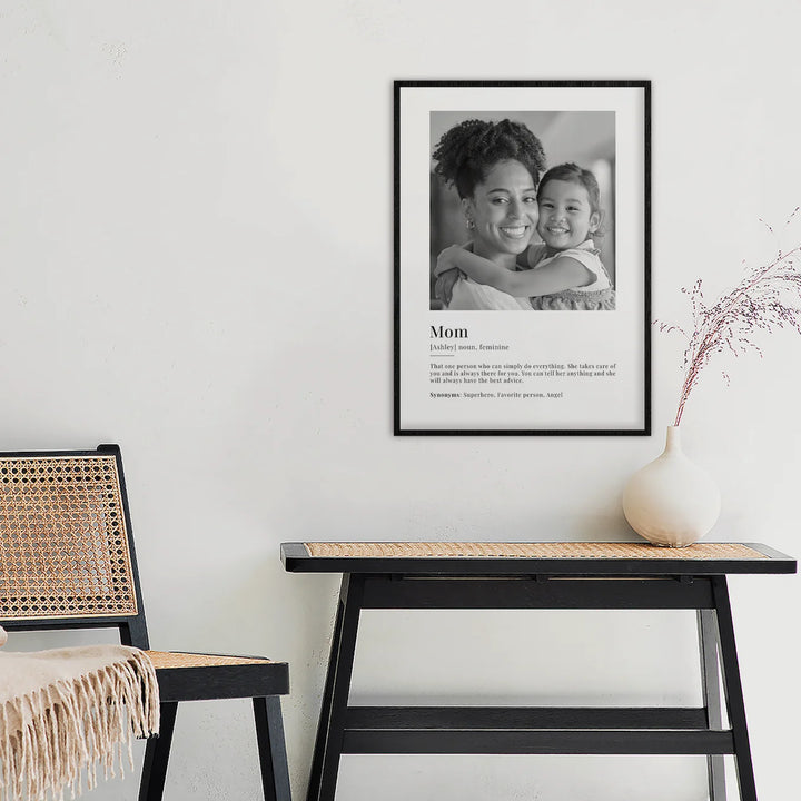 Personalized Photo Poster "Mom Definition"