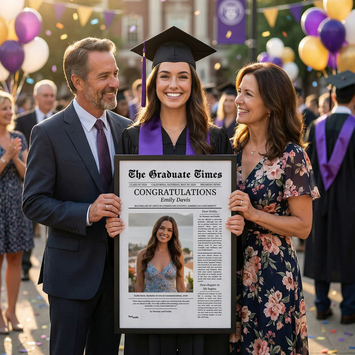 Personalized Graduation Poster Magazine "The Graduate Times"
