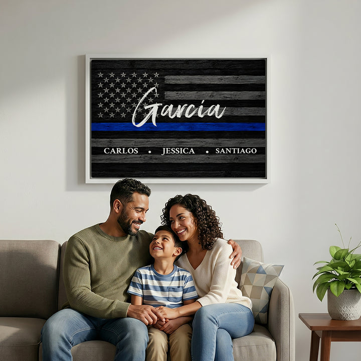 Personalized Canvas "American Flag"