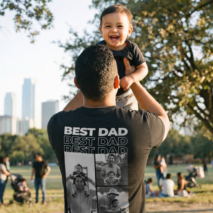 Personalized T-Shirt with Photos "Dad"
