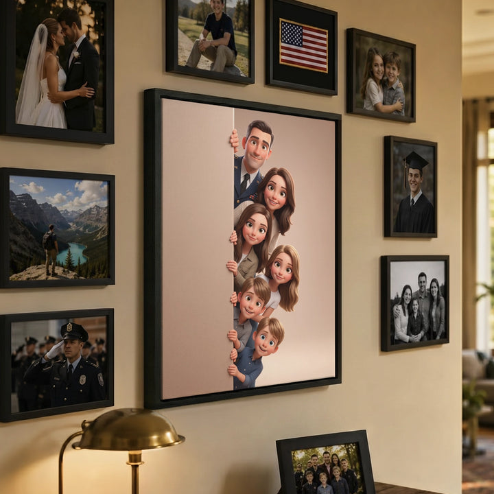 Personalized Canvas "Behind the Wall"