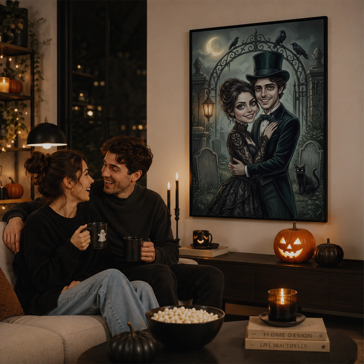 Personalized Poster "Couple Gothic"