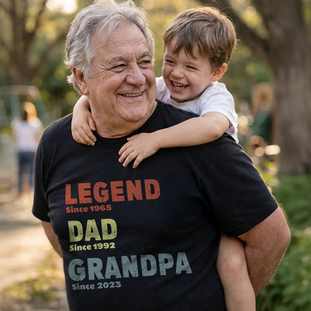 Personalized T-Shirt “Legend, Husband, Dad”