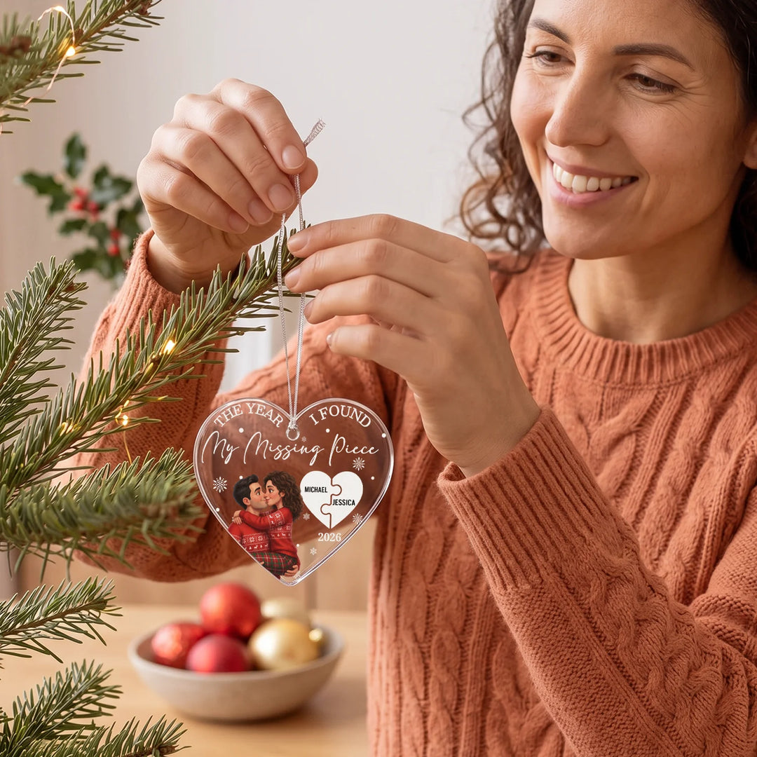 Personalized Christmas Ornament "Missing Puzzle Piece"