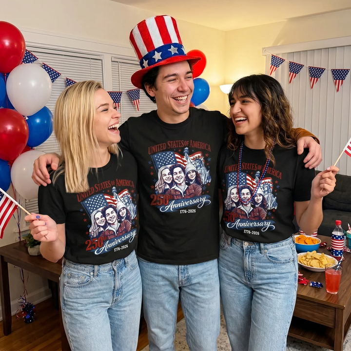 Personalized T-Shirt "Your Photo - 250 Years"