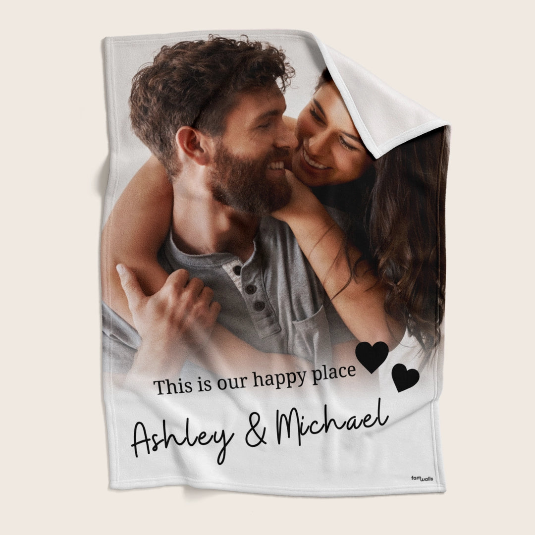 Personalized Blanket "Your Photo & Text"