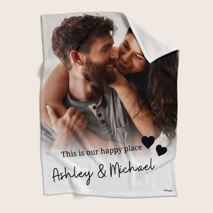 Personalized Blanket "Your Photo & Text"