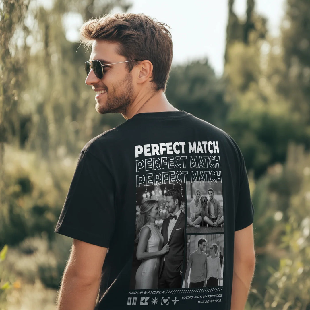 Personalized Oversized T-Shirt "Perfect Match"