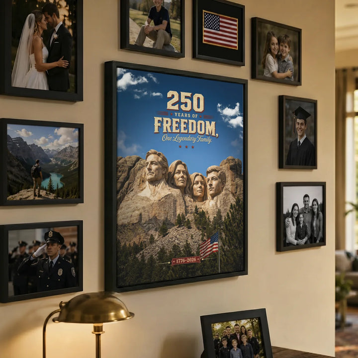 Personalized Canvas "250 Years Freedom"