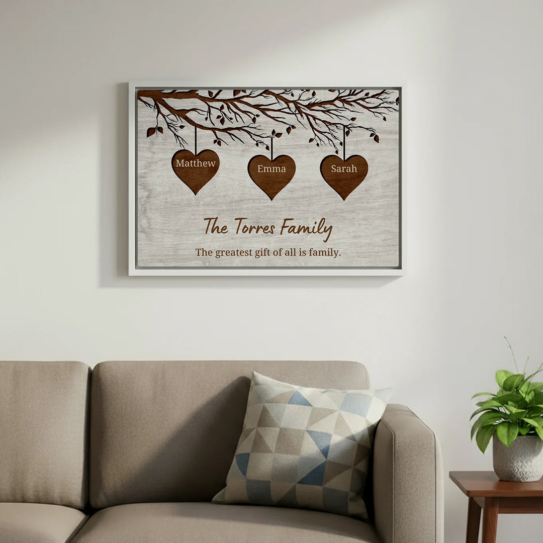 Personalized Canvas "Our Family"