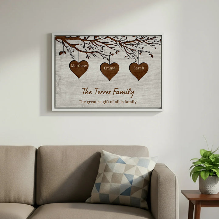 Personalized Canvas "Our Family"