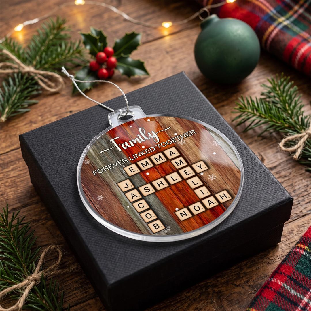 Personalized Christmas Tree Ornament "Scrabble"