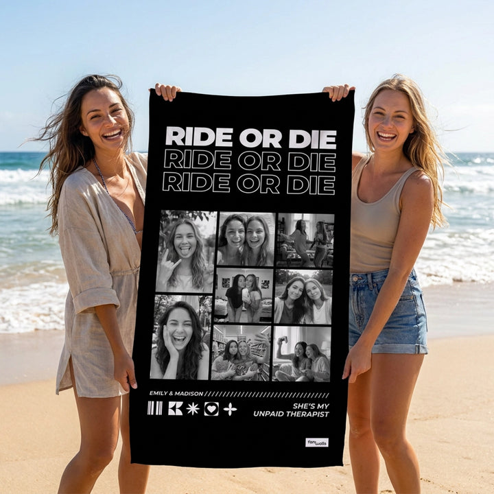 Personalized Towel "Besties"
