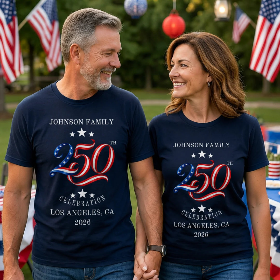 Personalized T-Shirt "250 Years Family"