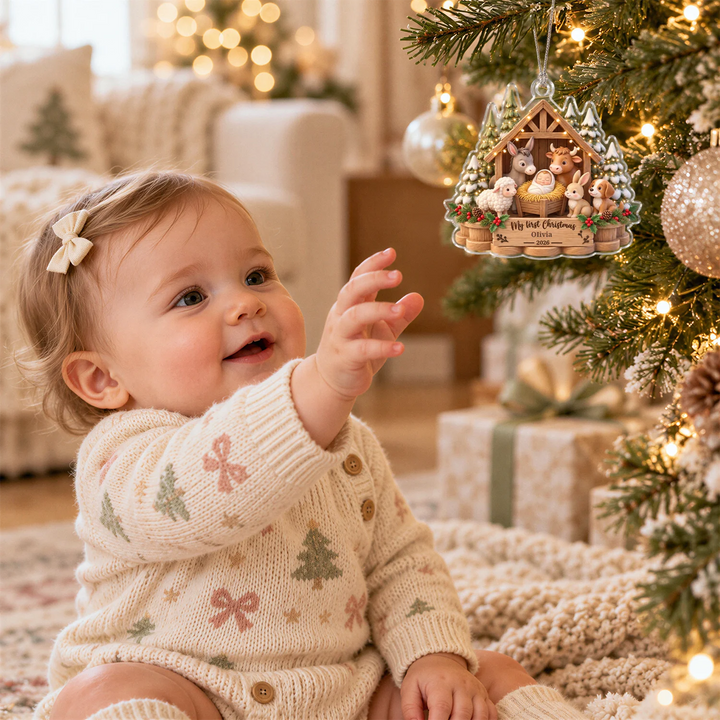 Personalized Christmas Ornament "My First Christmas"