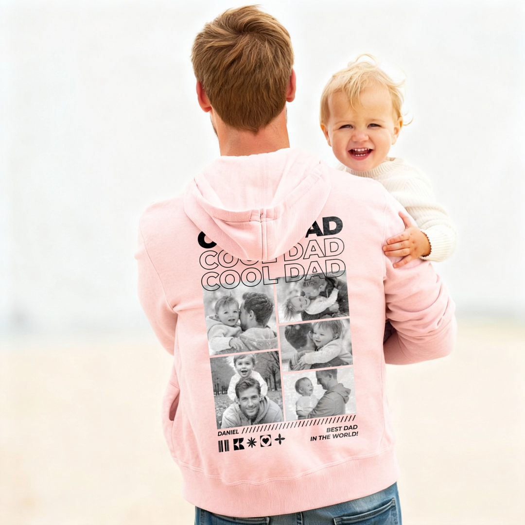 Personalized Hoodie with Photos "Dad"