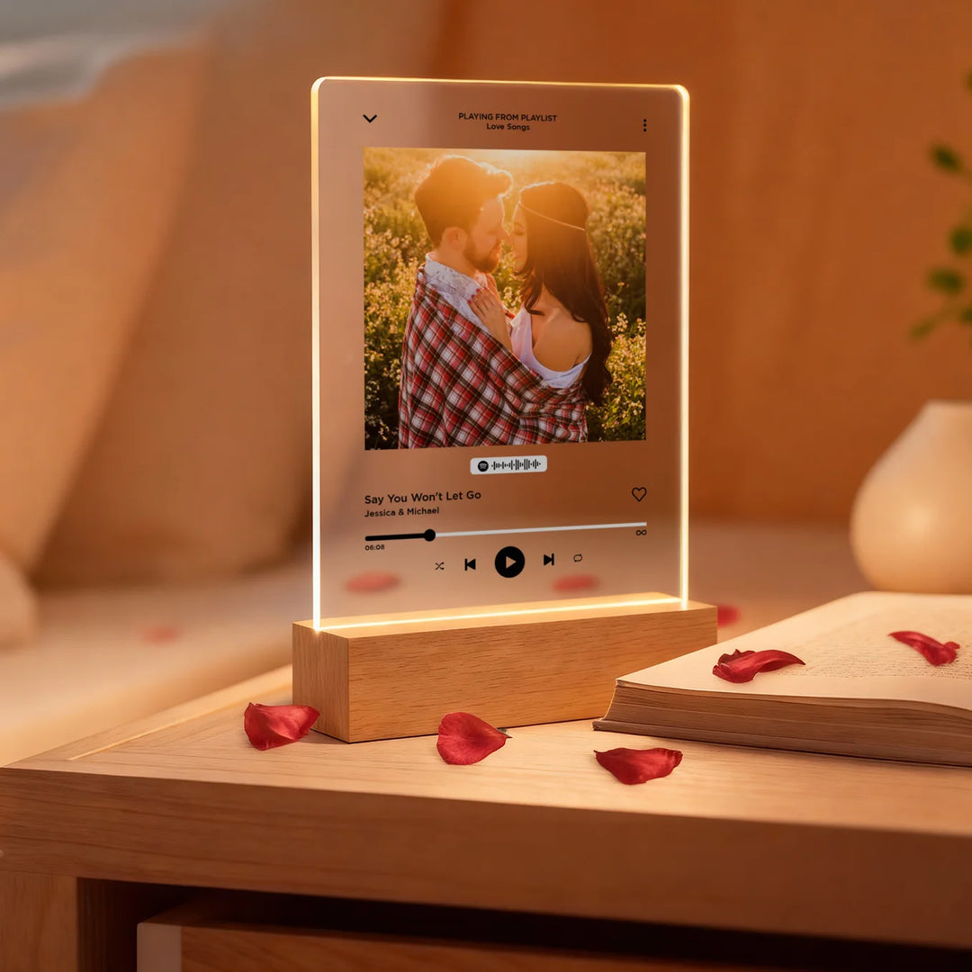 Personalized Acrylic Light "Favorite Song" | Night Light, Decorative Light, Glowlight
