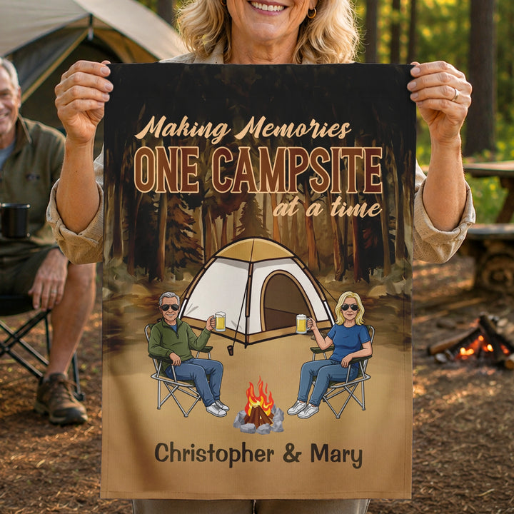 Personalized Flag "Camping Memories"