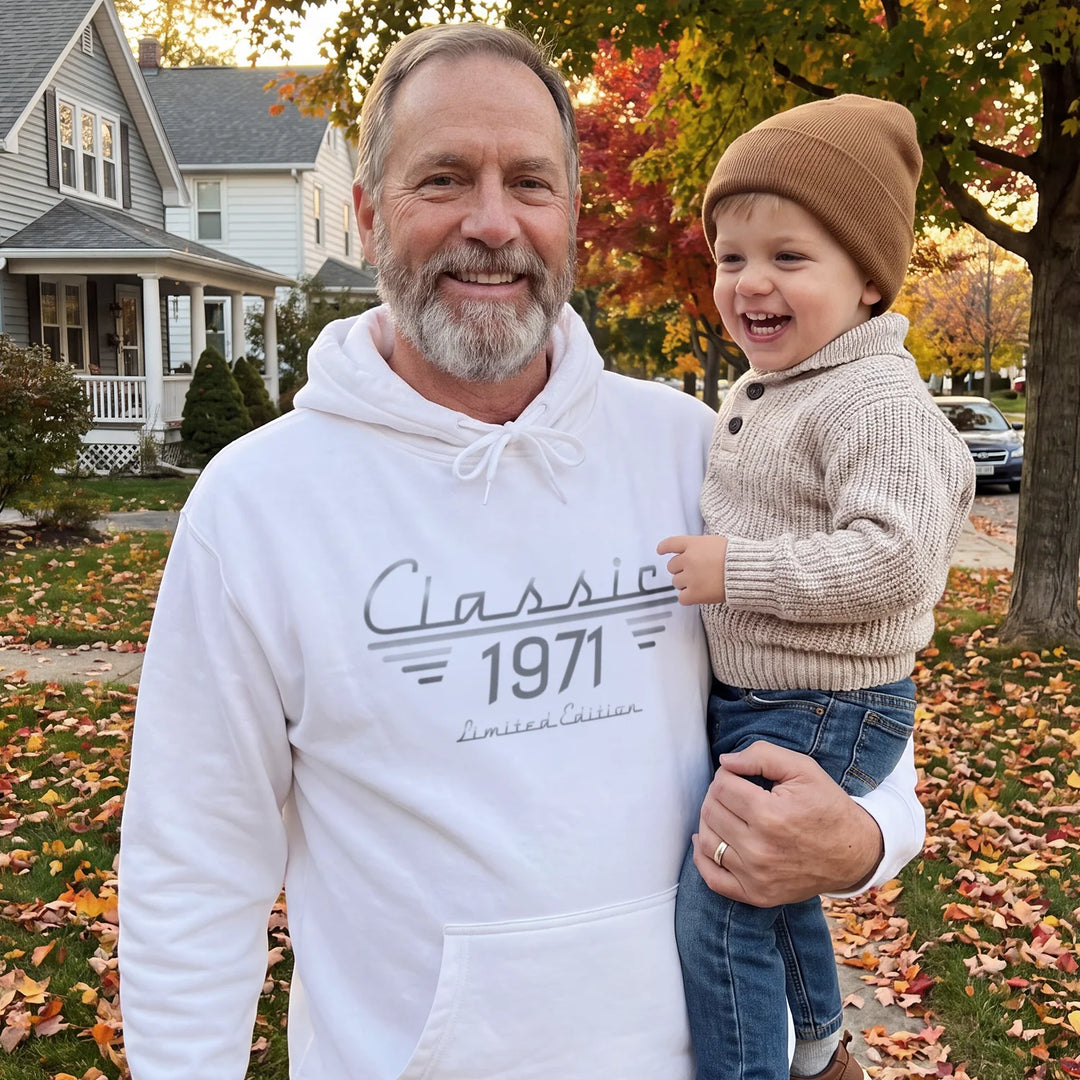 Personalized Hoodie "Retro Year of Birth"