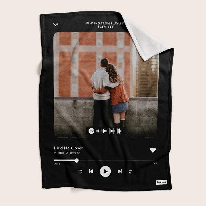 Personalized blanket "Favorite Song" Song Cover