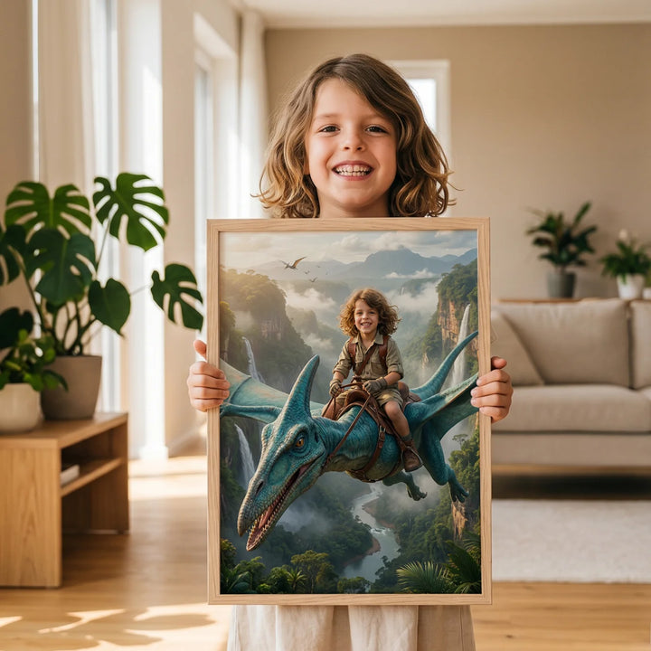 Personalized Poster "Flying Dino"