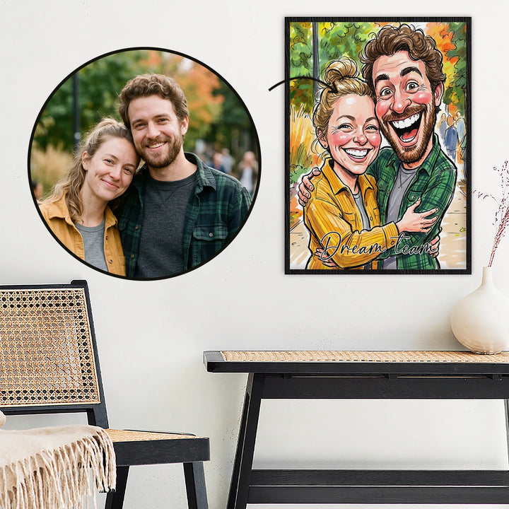 Personalized Poster "Couple Sketch"