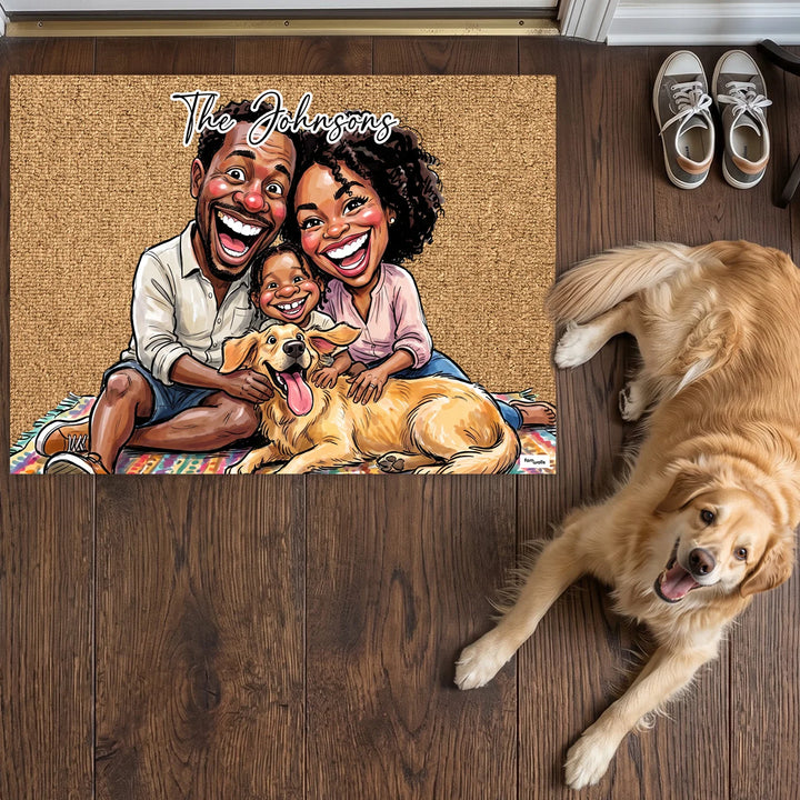 Personalized Doormat "Sketch Family"
