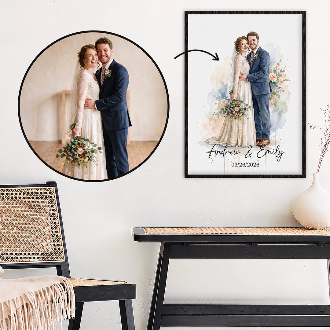 Personalized Poster "Watercolor Wedding"