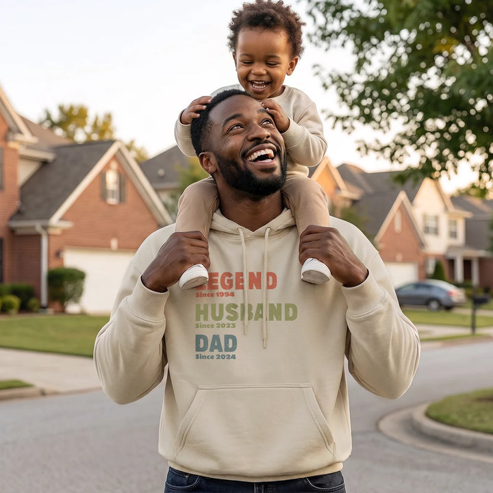 Personalized Hoodie "Legend, Husband, Dad"