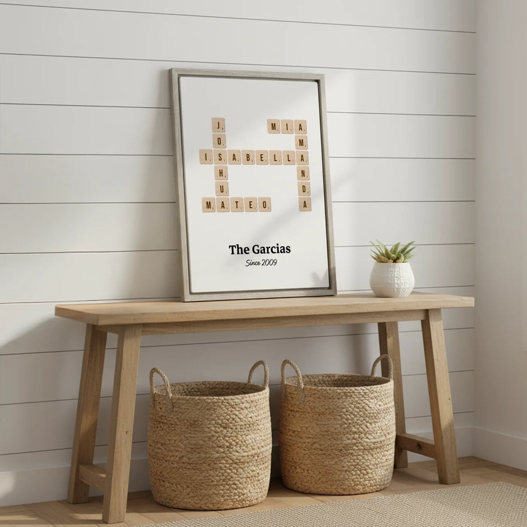 Personalized Canvas "Scrabble"