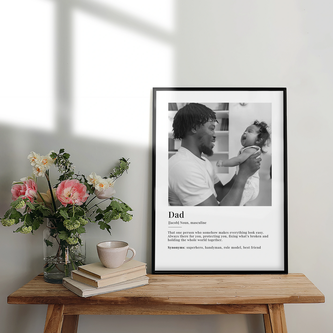 Personalized Photo Poster "Dad Definition"