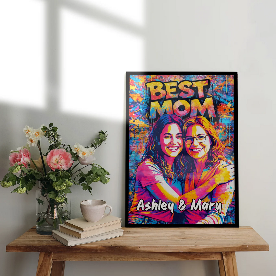 Personalized Graffiti Poster "Best Mom"