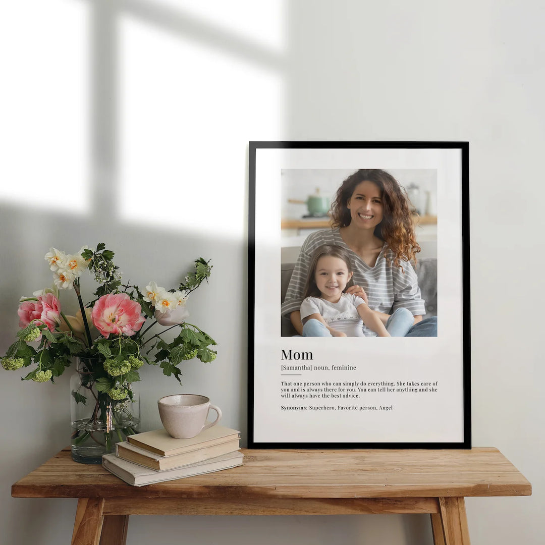 Personalized Photo Poster "Mom Definition"