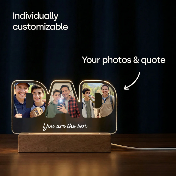 Personalized Acrylic Light "DAD"