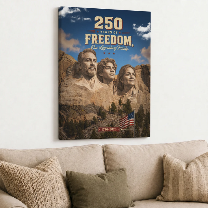 Personalized Canvas "250 Years Freedom"