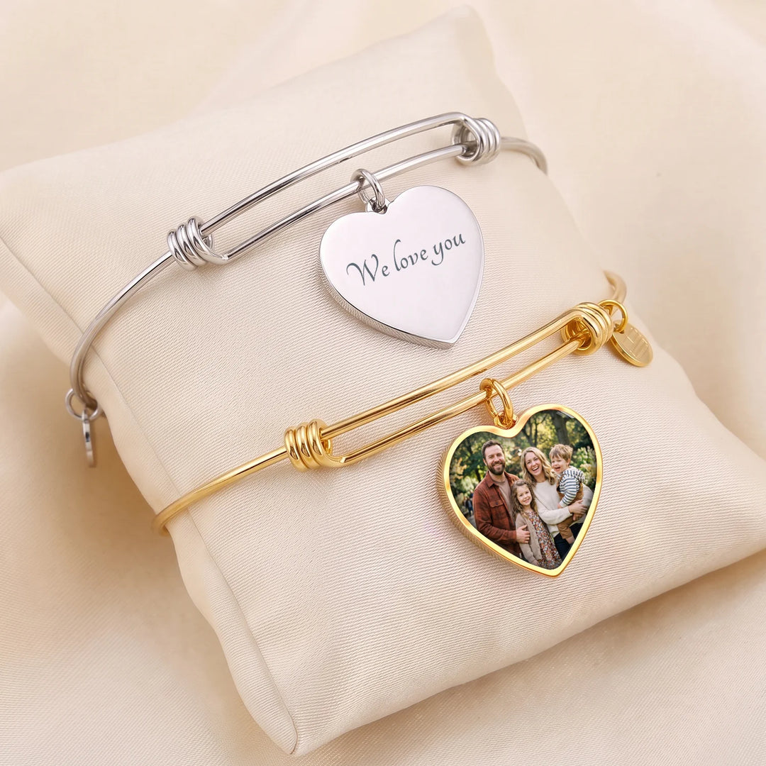 Personalized Bracelet "Photo Heart"