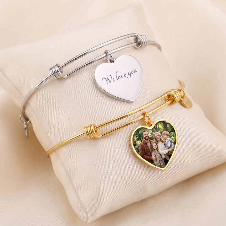 Personalized Bracelet "Photo Heart"