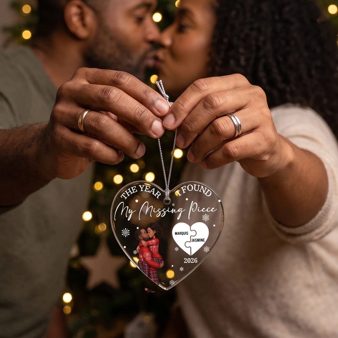 Personalized Christmas Ornament "Missing Puzzle Piece"