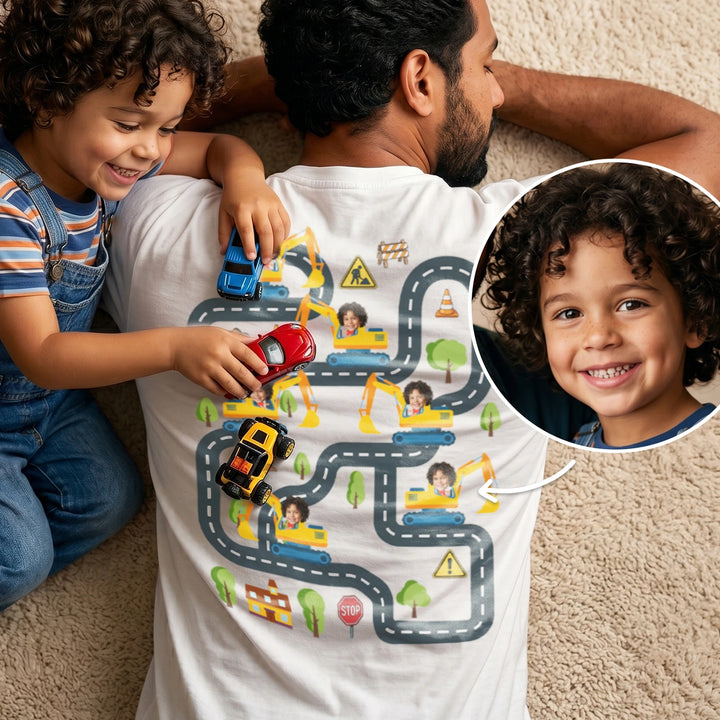 Personalized T-Shirt "Car Track"
